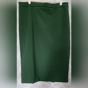 Nicole Miller New York Pencil Straight Skirt Knee Length Ladies Small Green New